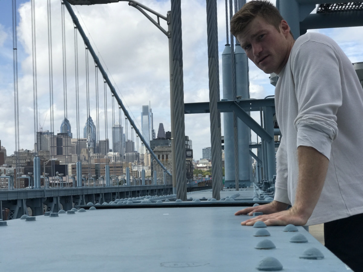 Ryan Fatzinger, Training on the Ben Franklin Pedestrian Walkway