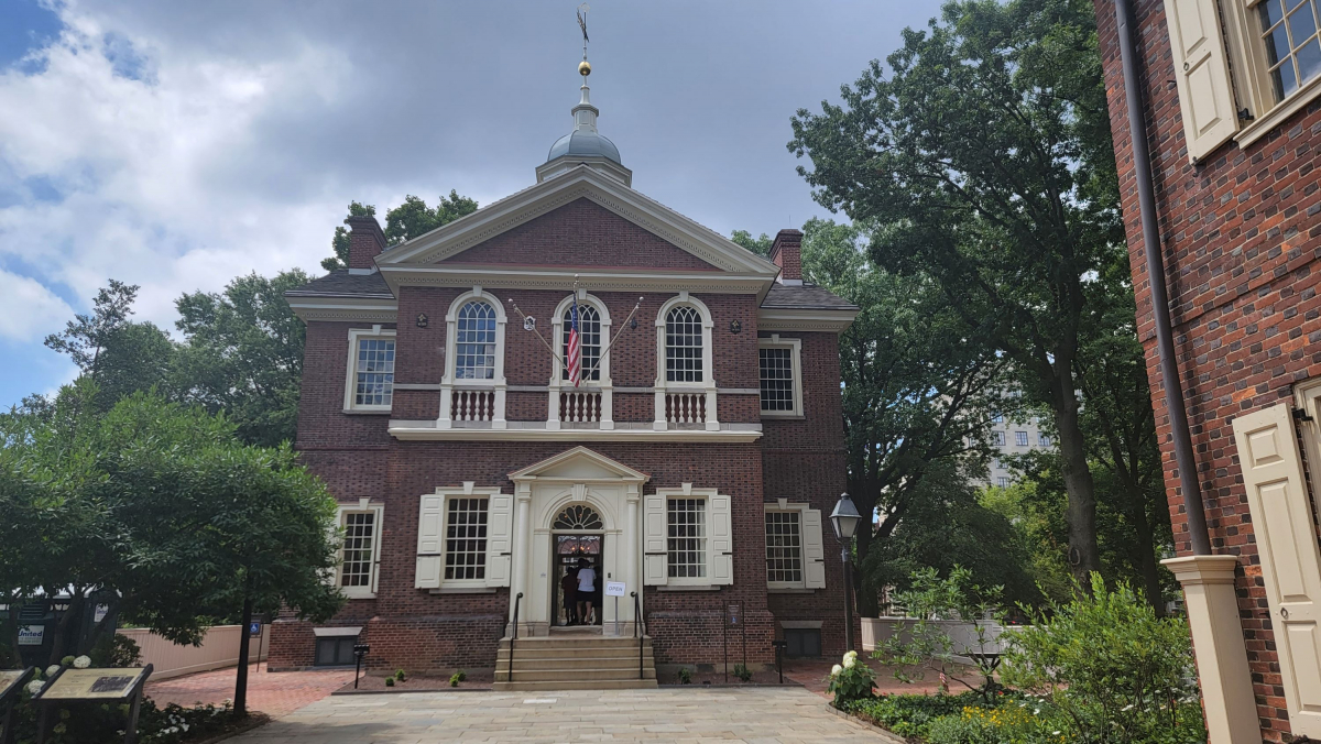 The Newly Refinished Exterior of Carpenters' Hall