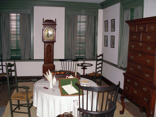 Interior of the Declaration House, Jefferson's Parlor Interior of the Declaration House, Jefferson's Parlor