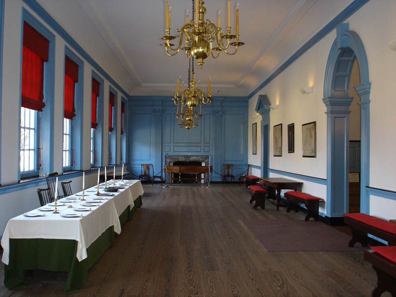 The Long Gallery of Independence Hall on the Second Floor The Long Gallery of Independence Hall on the Second Floor
