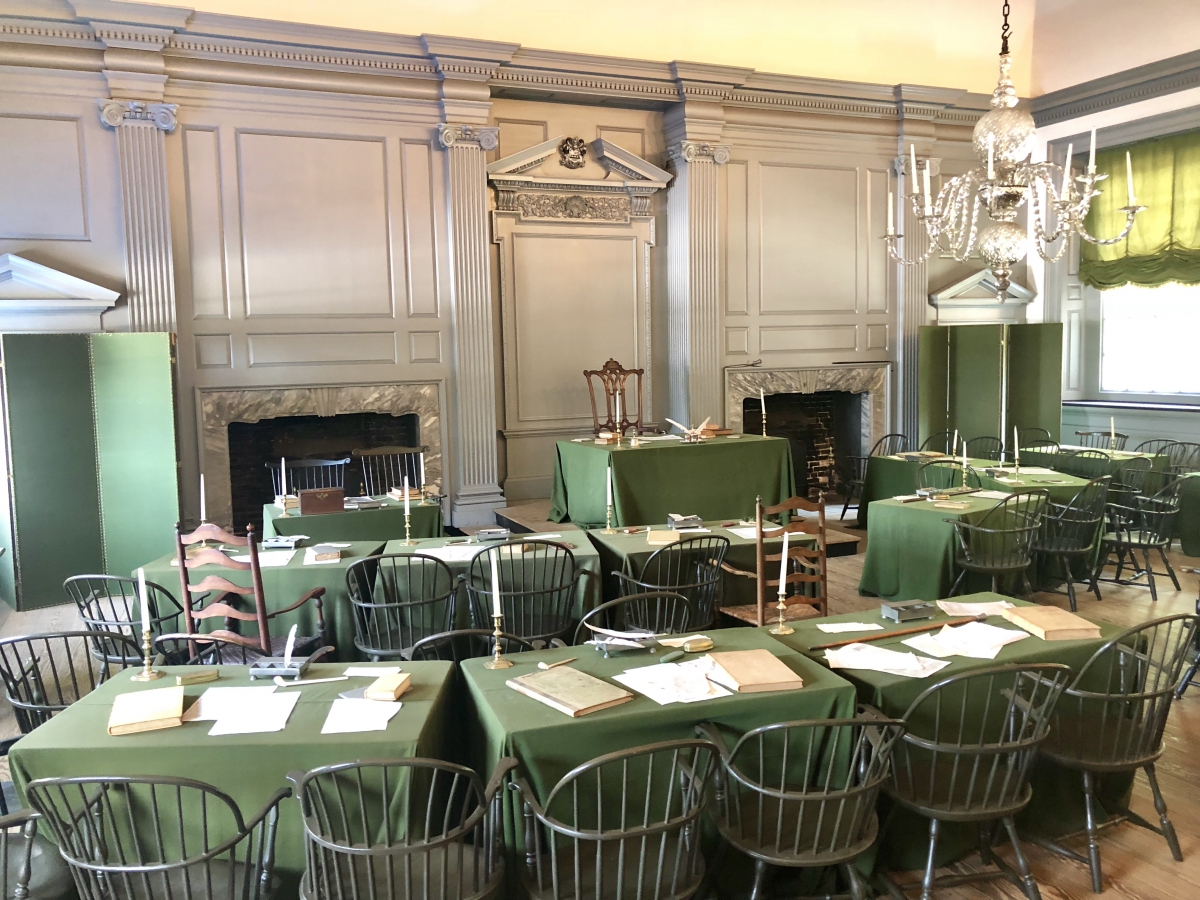 The Assembly Room of Independence Hall - Location of the Signing of the Declaration of Independence and the United States Constitution The Assembly Room of Independence Hall - Location of the Signing of the Declaration of Independence and the United States Constitution