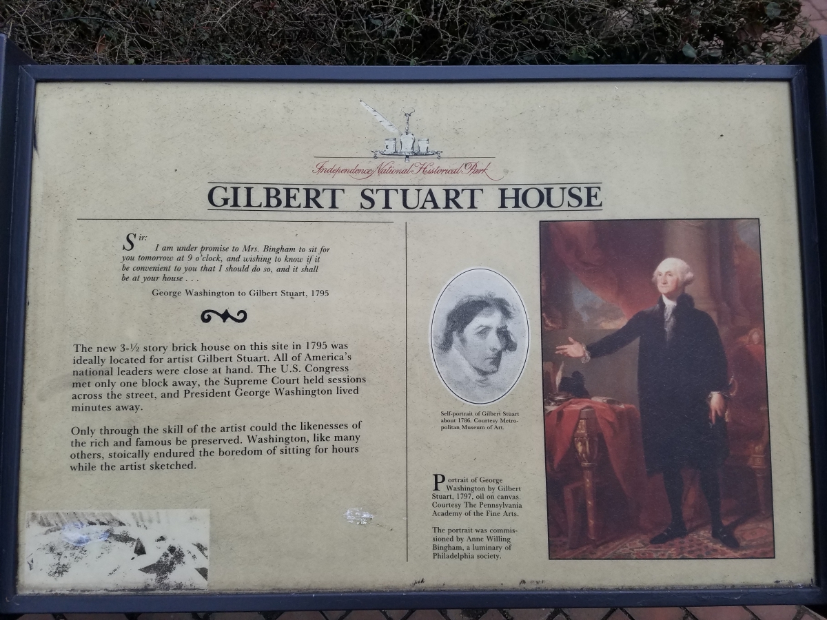 Gilbert Stuart House in Philadelphia Gilbert Stuart House in Philadelphia