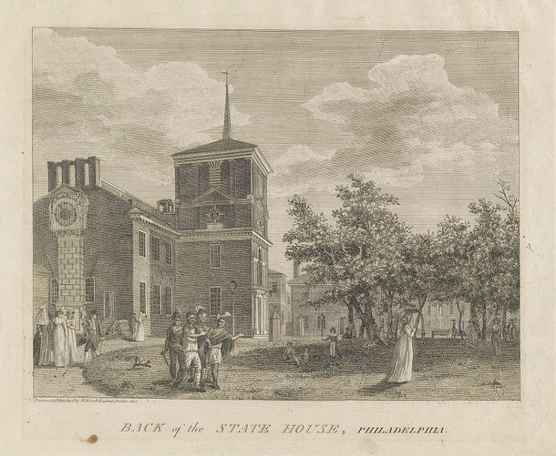 Independence Hall, Back Portion (North Side) of the Pennsylvania State House, 1752