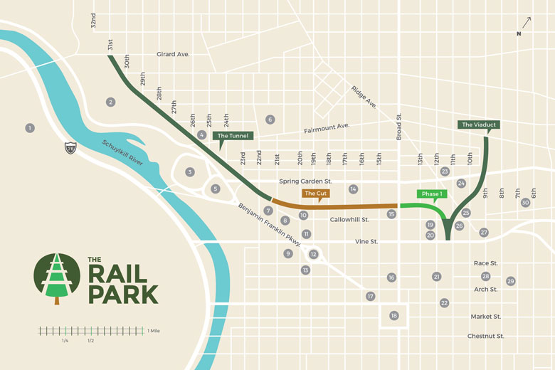 The Rail Park Map, Photo Credit: The Rail Park